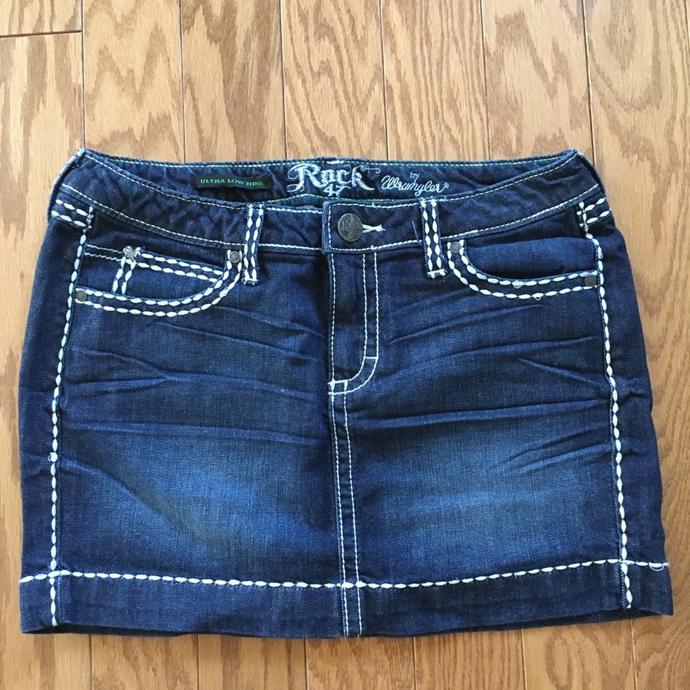 Rock 47 by Wrangler Ultra Low Rise Skirt